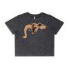Wo's Stone Wash Heavy Crop Tee Thumbnail