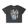 Wo's Stone Wash Heavy Crop Tee Thumbnail