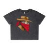 Wo's Stone Wash Heavy Crop Tee Thumbnail