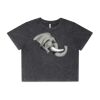 Wo's Stone Wash Heavy Crop Tee Thumbnail