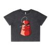 Wo's Stone Wash Heavy Crop Tee Thumbnail