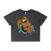 Wo's Stone Wash Heavy Crop Tee Thumbnail