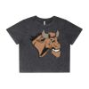 Wo's Stone Wash Heavy Crop Tee Thumbnail