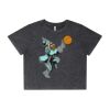 Wo's Stone Wash Heavy Crop Tee Thumbnail