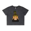 Wo's Stone Wash Heavy Crop Tee Thumbnail