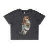 Wo's Stone Wash Heavy Crop Tee Thumbnail