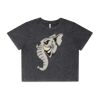 Wo's Stone Wash Heavy Crop Tee Thumbnail