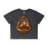 Wo's Stone Wash Heavy Crop Tee Thumbnail