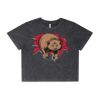 Wo's Stone Wash Heavy Crop Tee Thumbnail