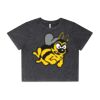 Wo's Stone Wash Heavy Crop Tee Thumbnail