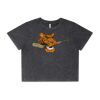 Wo's Stone Wash Heavy Crop Tee Thumbnail
