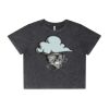 Wo's Stone Wash Heavy Crop Tee Thumbnail