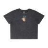 Wo's Stone Wash Heavy Crop Tee Thumbnail