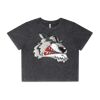 Wo's Stone Wash Heavy Crop Tee Thumbnail