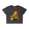 Wo's Stone Wash Heavy Crop Tee Thumbnail