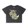 Wo's Stone Wash Heavy Crop Tee Thumbnail