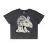 Wo's Stone Wash Heavy Crop Tee Thumbnail