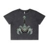 Wo's Stone Wash Heavy Crop Tee Thumbnail