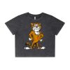 Wo's Stone Wash Heavy Crop Tee Thumbnail