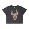 Wo's Stone Wash Heavy Crop Tee Thumbnail
