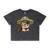 Wo's Stone Wash Heavy Crop Tee Thumbnail