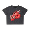 Wo's Stone Wash Heavy Crop Tee Thumbnail