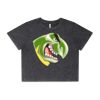 Wo's Stone Wash Heavy Crop Tee Thumbnail
