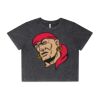 Wo's Stone Wash Heavy Crop Tee Thumbnail
