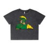 Wo's Stone Wash Heavy Crop Tee Thumbnail
