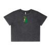 Wo's Stone Wash Heavy Crop Tee Thumbnail