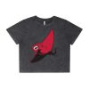 Wo's Stone Wash Heavy Crop Tee Thumbnail