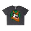 Wo's Stone Wash Heavy Crop Tee Thumbnail