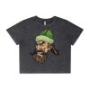Wo's Stone Wash Heavy Crop Tee Thumbnail