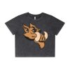 Wo's Stone Wash Heavy Crop Tee Thumbnail