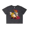 Wo's Stone Wash Heavy Crop Tee Thumbnail