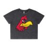 Wo's Stone Wash Heavy Crop Tee Thumbnail