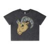 Wo's Stone Wash Heavy Crop Tee Thumbnail