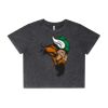 Wo's Stone Wash Heavy Crop Tee Thumbnail