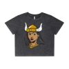 Wo's Stone Wash Heavy Crop Tee Thumbnail