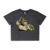Wo's Stone Wash Heavy Crop Tee Thumbnail