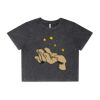 Wo's Stone Wash Heavy Crop Tee Thumbnail