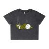Wo's Stone Wash Heavy Crop Tee Thumbnail