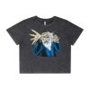 Wo's Stone Wash Heavy Crop Tee Thumbnail