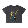 Wo's Stone Wash Heavy Crop Tee Thumbnail