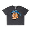 Wo's Stone Wash Heavy Crop Tee Thumbnail