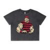 Wo's Stone Wash Heavy Crop Tee Thumbnail