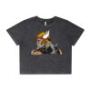 Wo's Stone Wash Heavy Crop Tee Thumbnail