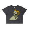 Wo's Stone Wash Heavy Crop Tee Thumbnail