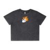 Wo's Stone Wash Heavy Crop Tee Thumbnail
