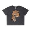Wo's Stone Wash Heavy Crop Tee Thumbnail